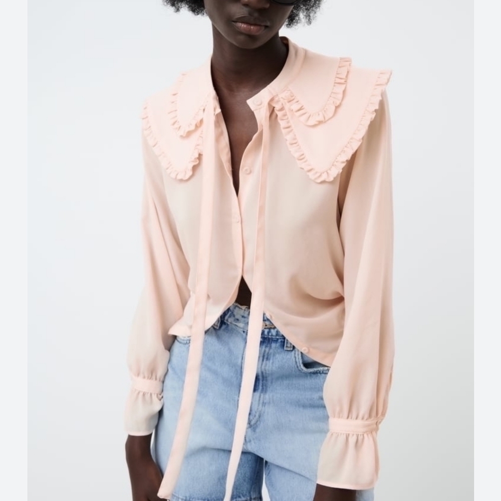 ZARA - Ruffled Shirt